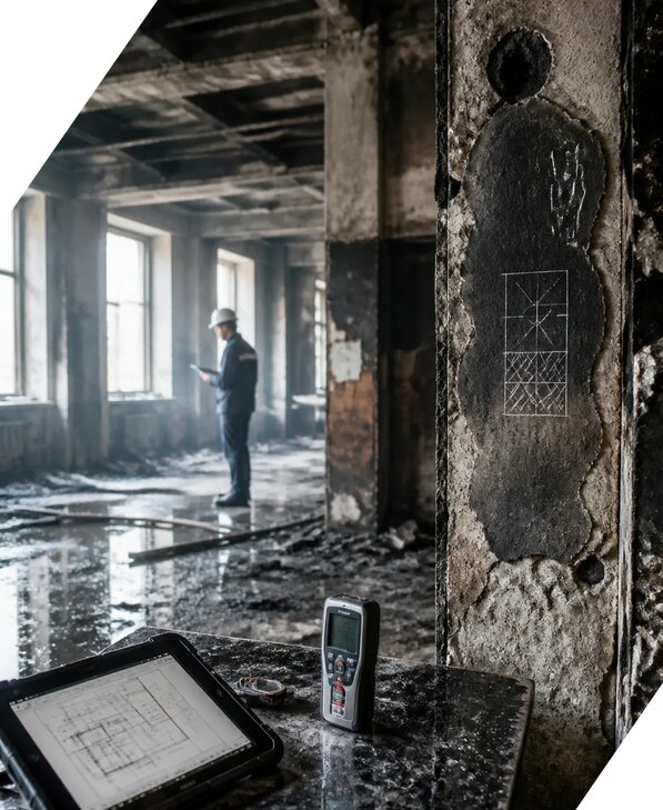 Обследование зданий после пожара в Ростове-на-Доне от 15644 р. | ЭкспертизаРоссия