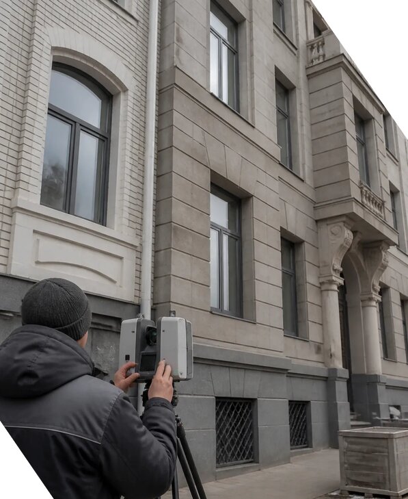 Лазерное сканирование фасадов зданий для обследования в Ростове-на-Доне